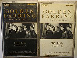 Golden Earring The Very Best of 1965 - 1976 and 1976 - 1988 cassette boxes front 1988